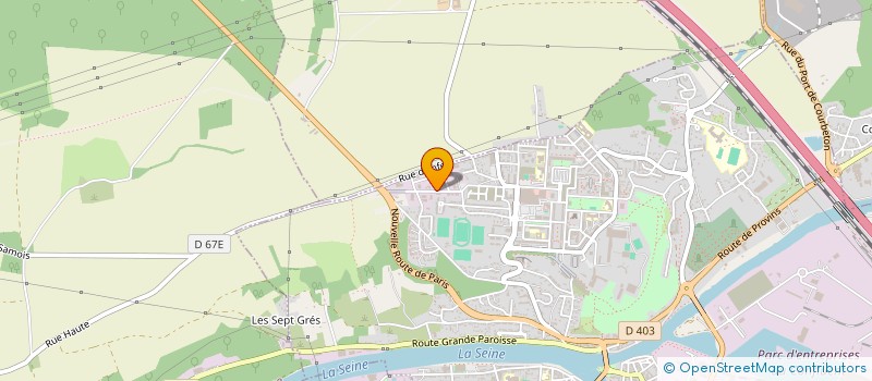 localisation de l'entreprise DEN BAT  MONTEREAU-FAULT-YONNE