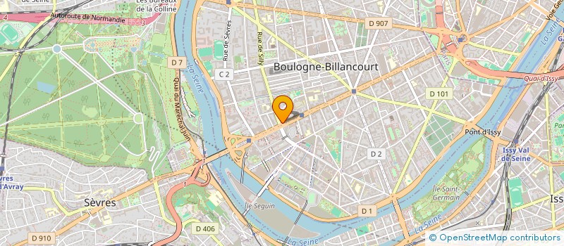 localisation de l'entreprise DEN ET BEN  BOULOGNE-BILLANCOURT