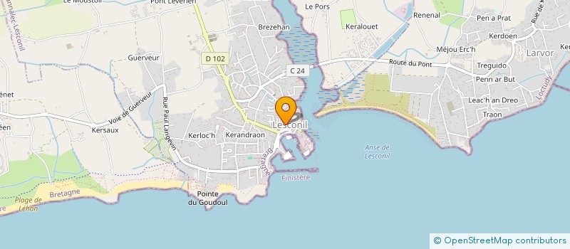 localisation de l'entreprise DEN HELIGA  PLOBANNALEC-LESCONIL