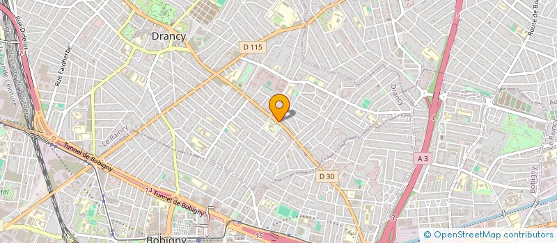 localisation de l'entreprise DENA  DRANCY