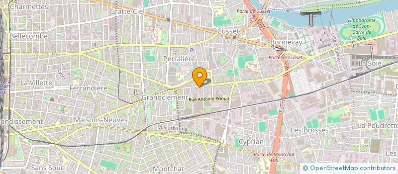 localisation de l'entreprise DENA  VILLEURBANNE