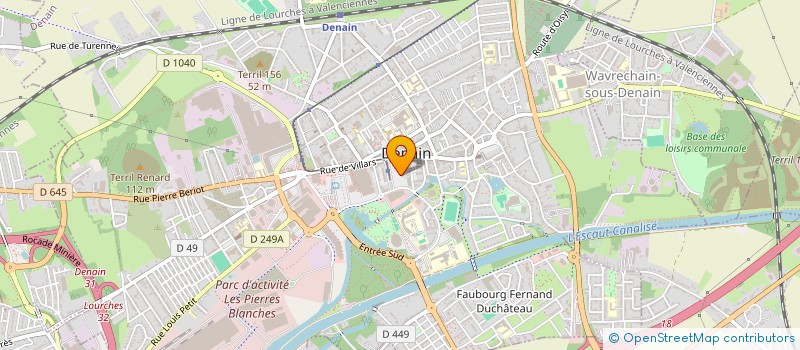 localisation de l'entreprise DENAIN OLYMPIQUESPORTING CLUB  DENAIN