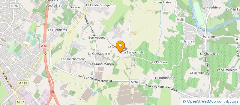 localisation de l'entreprise DENAIS INVEST à LES SORINIERES