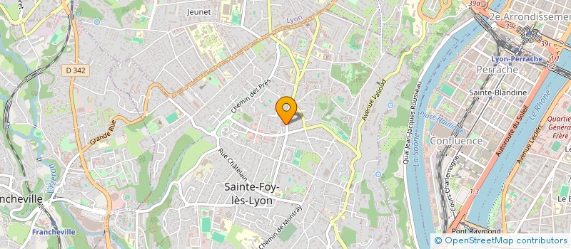 localisation de l'entreprise DENAK  SAINTE-FOY-LES-LYON