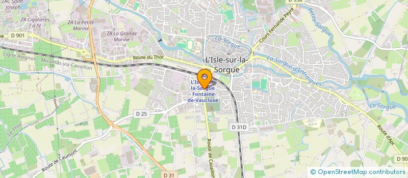 localisation de l'entreprise DENANTE  L'ISLE-SUR-LA-SORGUE