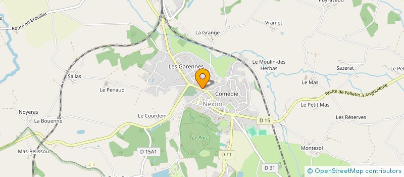 localisation de l'entreprise DENARDOU EURL à NEXON