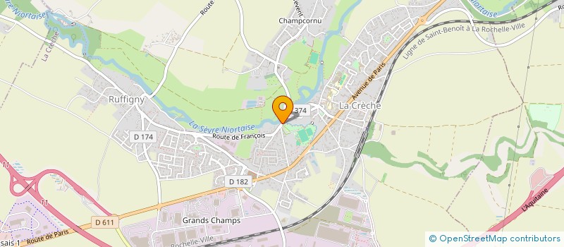 localisation de l'entreprise DENAREG  LA CRECHE