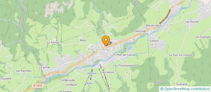 localisation de l'entreprise DENART SPORT  PRAZ-SUR-ARLY