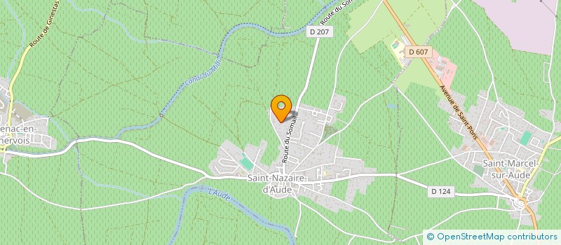 localisation de l'entreprise DENAT  SAINT-NAZAIRE-D'AUDE