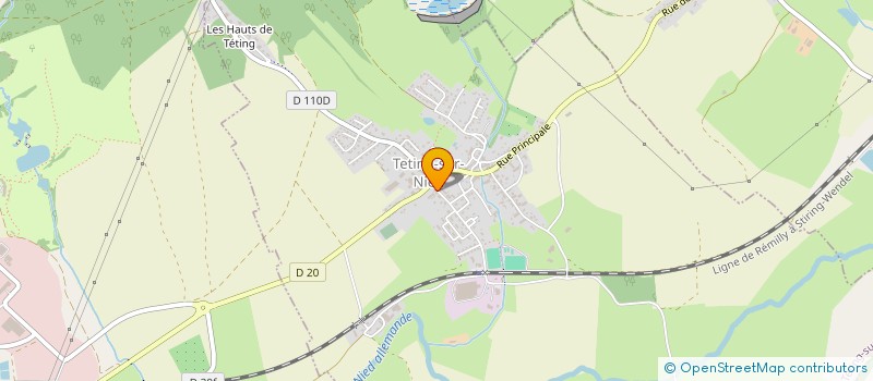 localisation de l'entreprise DENAT ENVIRONNEMENT  TETING-SUR-NIED