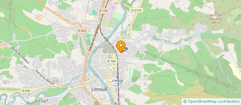 localisation de l'entreprise DENAT FRERES à LIMOUX