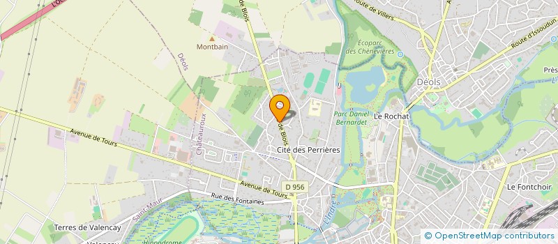localisation de l'entreprise DENATHER à CHATEAUROUX