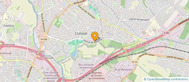 localisation de l'entreprise DENAY  L'UNION