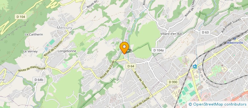 localisation de l'entreprise DENCHE'ALU à GILLY-SUR-ISERE