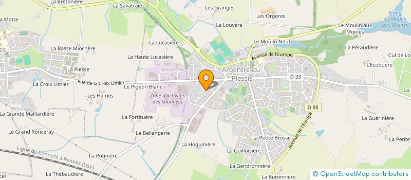 localisation de l'entreprise DENDASS  ARGENTRE-DU-PLESSIS