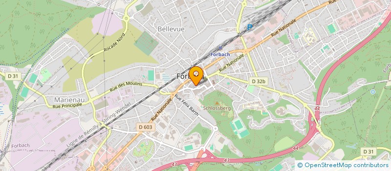 localisation de l'entreprise DENDEN SUSHI  FORBACH