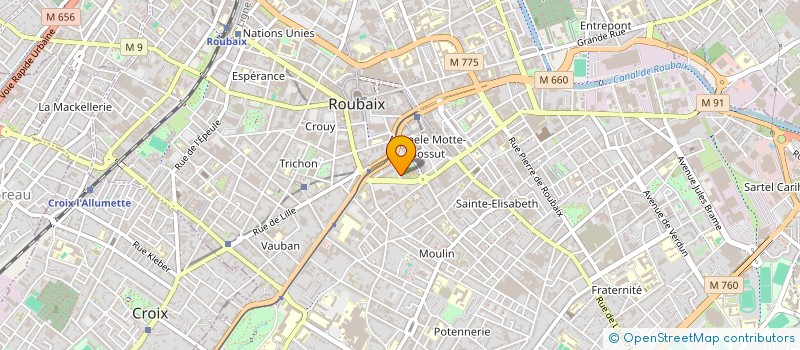 localisation de l'entreprise DENDIBULE  ROUBAIX