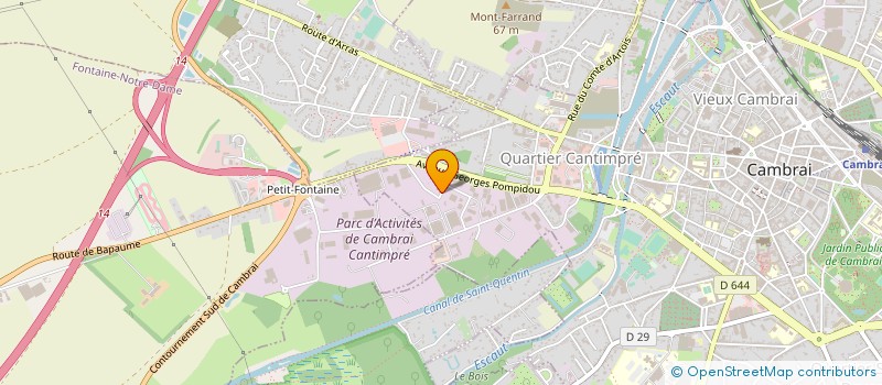 localisation de l'entreprise DENDIEN GROUPE à CAMBRAI