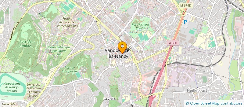 localisation de l'entreprise DENDOEUVRE  VANDUVRE-LES-NANCY