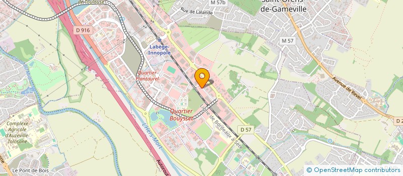 localisation de l'entreprise DENDRIS  LABEGE