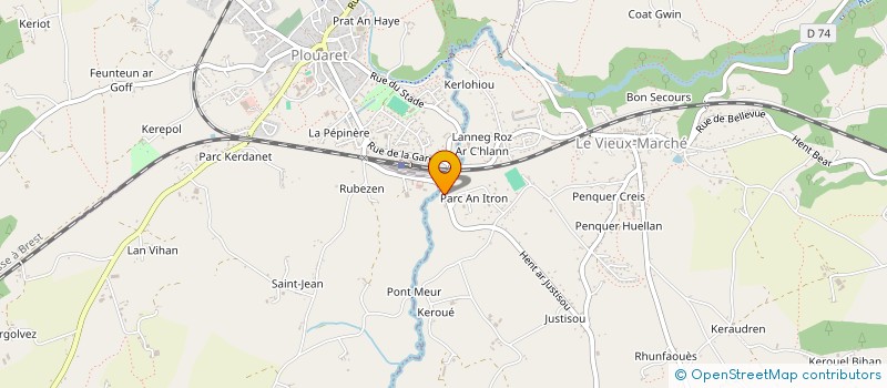 localisation de l'entreprise DENDROBATE  LE VIEUX-MARCHE