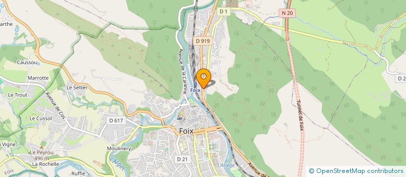 localisation de l'entreprise DENDUANG IMMO à FOIX