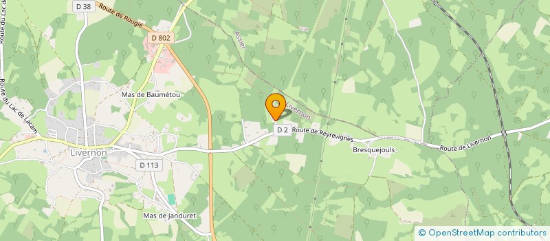 localisation de l'entreprise DENEB  LIVERNON