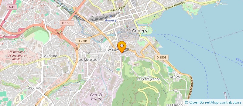 localisation de l'entreprise DENEBOLA G.P.  ANNECY