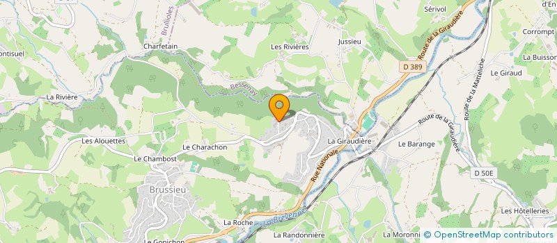 localisation de l'entreprise DENECKER à BRUSSIEU