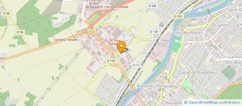 localisation de l'entreprise DENEL ILE DE FRANCE à JAUX