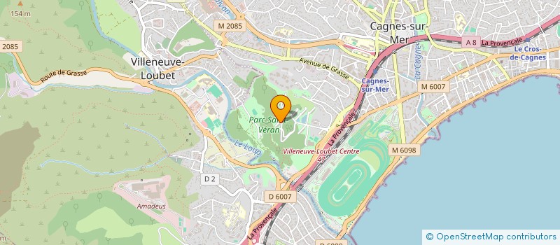 localisation de l'entreprise DENEUF BRANCQUART à CAGNES SUR MER