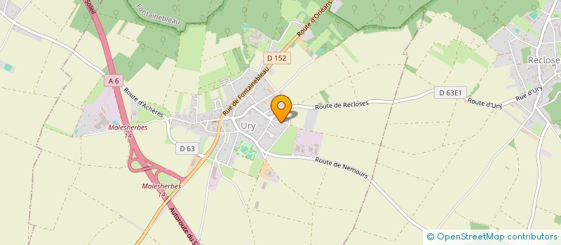 localisation de l'entreprise DENEUVILLE à URY