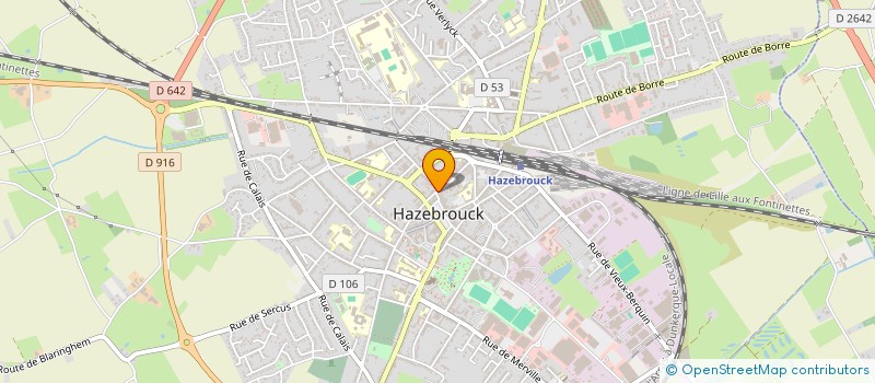 localisation de l'entreprise DENEVE FRANCOISE ET MICHEL  HAZEBROUCK