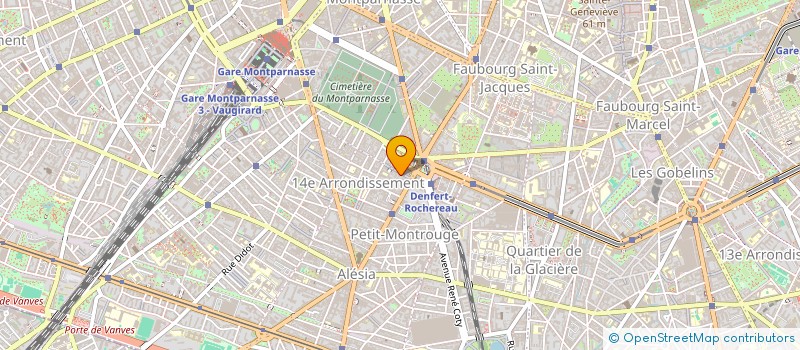 localisation de l'entreprise DENFERT MAREE à PARIS
