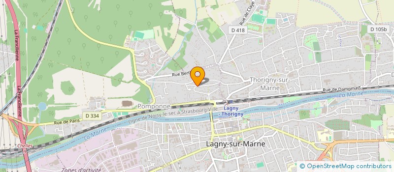 localisation de l'entreprise DENFERT ROCHEREAU à POMPONNE
