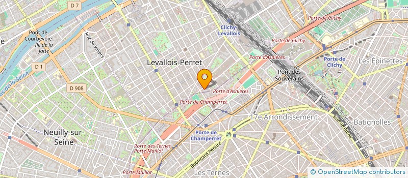 localisation de l'entreprise DENHAM RED à LEVALLOIS-PERRET