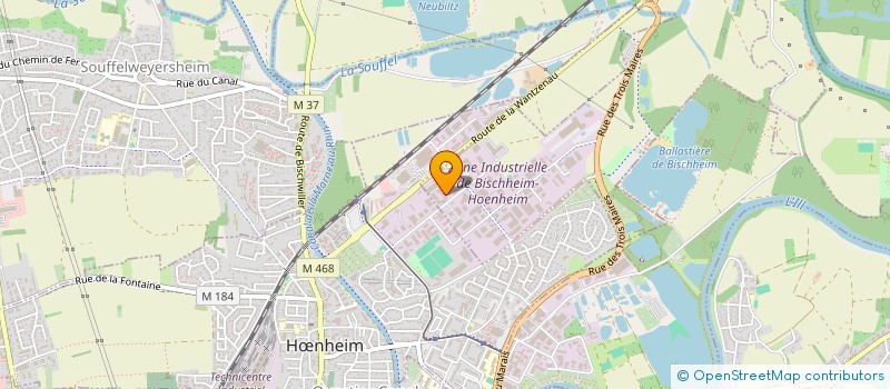 localisation de l'entreprise DENI BAT  BISCHHEIM