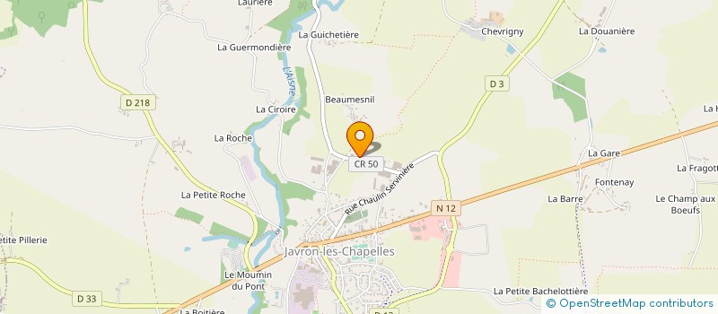 localisation de l'entreprise DENIAU  JAVRON-LES-CHAPELLES