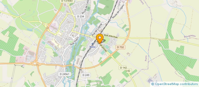 localisation de l'entreprise DENIAU  MARIGNAC