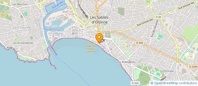 localisation de l'entreprise DENIAU DESALE LE GAFFRIC à LES SABLES D'OLONNE