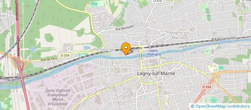 localisation de l'entreprise DENIBAT SARL à POMPONNE