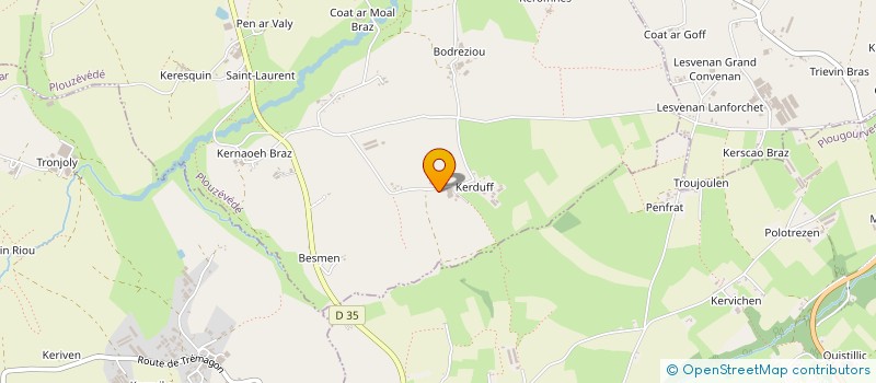 localisation de l'entreprise DENIEL à PLOUZEVEDE
