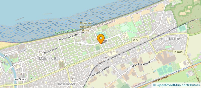 localisation de l'entreprise DENIERE J ET L à DUNKERQUE