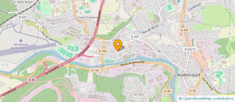 localisation de l'entreprise DENIETTE  AUDINCOURT