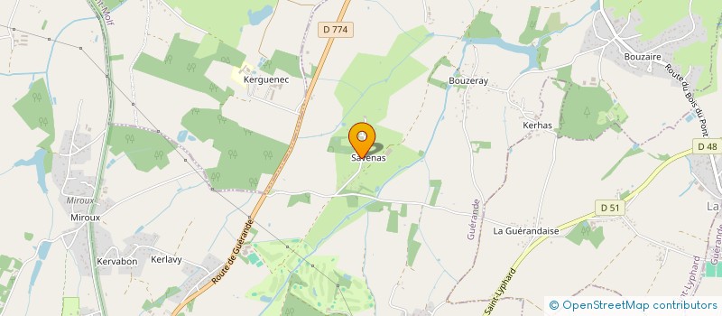 localisation de l'entreprise DENIEUL  GUERANDE