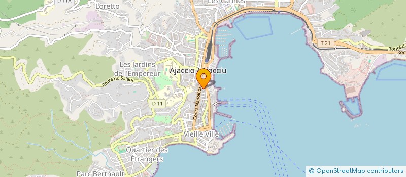 localisation de l'entreprise DENIM  AJACCIO