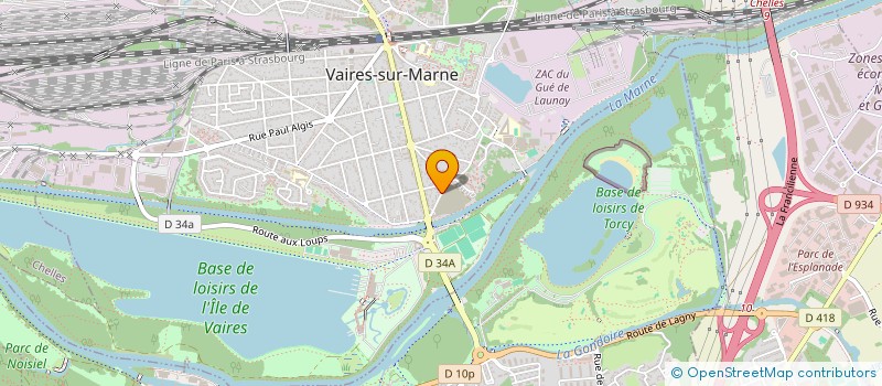 localisation de l'entreprise DENIMODE SARL à VAIRES-SUR-MARNE