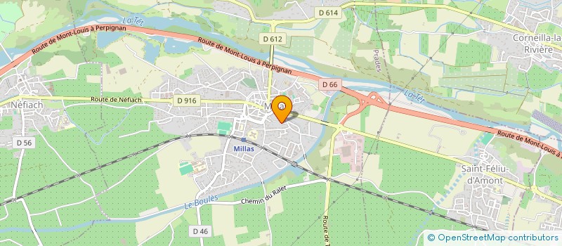 localisation de l'entreprise DENIS  MILLAS