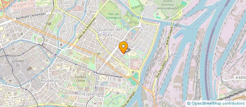 localisation de l'entreprise DENIS à STRASBOURG