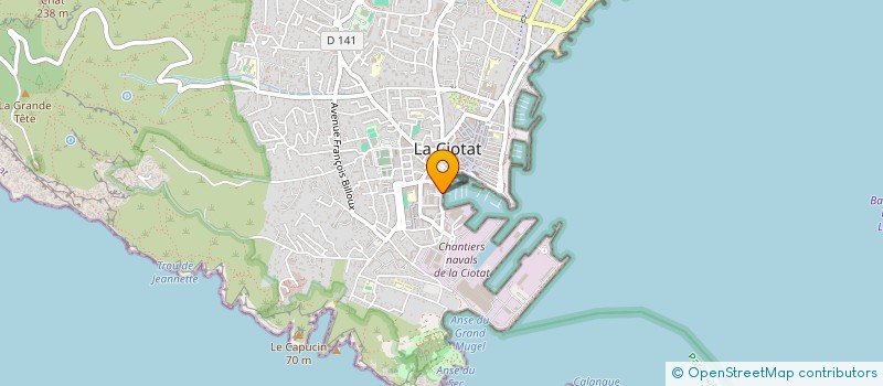 localisation de l'entreprise DENIS à LA CIOTAT